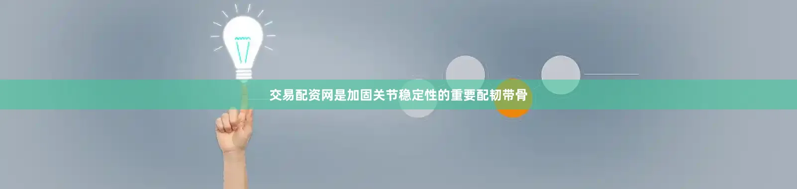 交易配资网是加固关节稳定性的重要配韧带骨